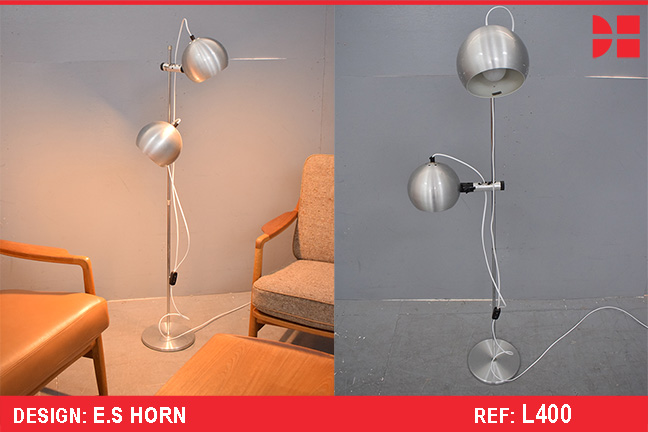 Steel floor lamp made by E.S Horn 