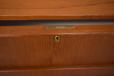 1960s Design chest of drawers in teak with carved lip handles - view 9