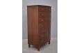 Vintage mahogany chest of drawers with opening mirror top - view 7