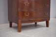 Vintage mahogany chest of drawers with opening mirror top - view 10