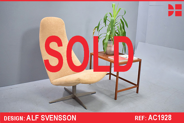 Alf Svensson design vintage swivel chair 