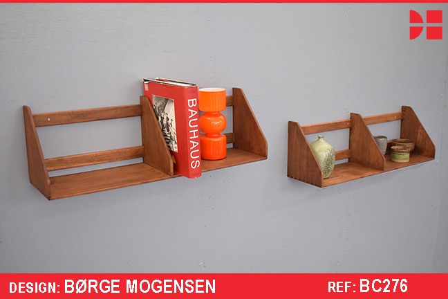 RARE Vintage wall-mounted shelf in beech | Borge Mogensen