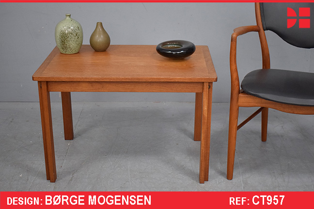Borge Mogensen design vintage side table in teak model 300