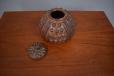 Vintage intricate Zambian pot with decorative lid  - view 4