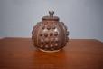 Vintage intricate Zambian pot with decorative lid  - view 2