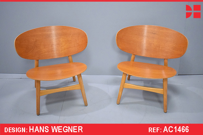 Hans Wegner teak shell chair | Fritz Hansen 