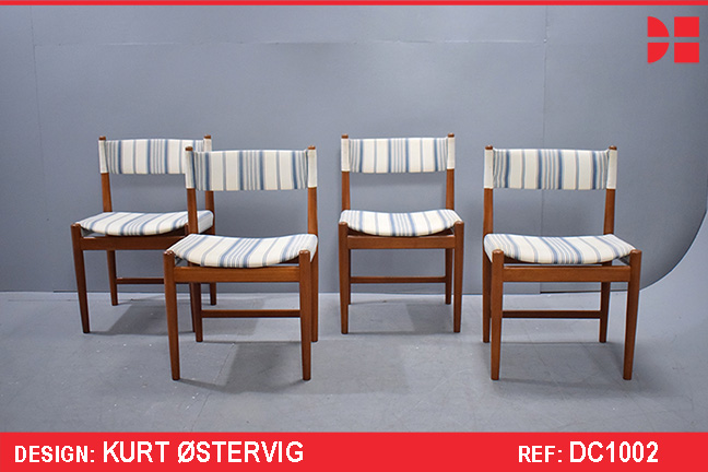Kurt Ostervig design set of 4 dining chairs made by Sibast