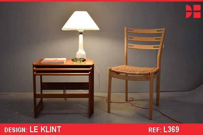 White ceramic table lamp | Le Klint pleated shade 