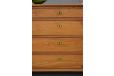 Antique solid elm timber chest of drawers | 1850s - view 3
