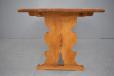 Solid oak plank table on trestle legs  - view 4
