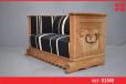 Antique 2 seat sofa converted from carved trunk - view 1