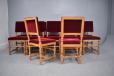 Oak frame dining chairs made by Lars Moller Copenhagen