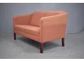 2 seat sofa made in Denmark with fabric upholstery