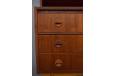 Vintage teak vanity unit with pull out writing desk - view 11