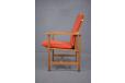 Light oak armchair with high seat and straight back - Perfect for elderly - view 3