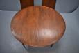 2 leaf extending dining table in rosewood with round top by Grete Jalk.