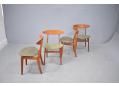 teak frame dining chair model 402 designed 1956 by Vilhelm Wohlert