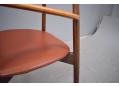 Leather & rosewood 1965 design armchair by Harry Ostergaard