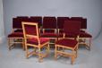 Large set of 12 oak dining-chairs made by Lars Moller Copenhagen