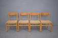 Vintage beech frame dining chairs from DUX, Sweden - view 2