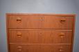 Beautfiful danish teak chest of drawers with lockable drawers 
