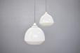 Vintage pendant light with double opeline glass shades  - view 2