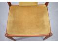 Midcentury design single dining chair in teak by H W Klein.