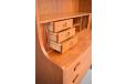 Vintage teak wall unit with pull out desk | Johannes Sorth - view 10