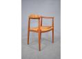 1949 designed teak and cane armchair made by Johannes Hansen copenhagen