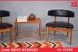 Vintage Borge Mogensen design armchair in black leather  - view 1