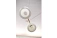 Vintage pendant light with double opeline glass shades  - view 9