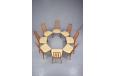 Stylish set of 8 matching EVA chairs all gently refurbished 