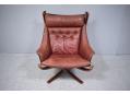 Leather upholstered Falcon armchair by Ingmar Relling 1974