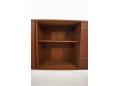 Tall sideboard in teak with drawer storage & adjustable internal shelving.