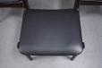 All chairs with original black vinyl upholstery in great condition.