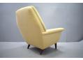 Fabric upholstered smoker's armchair for reupholstery.