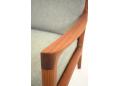 Solid teak shaped to give an appearance of lightness