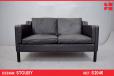 Classic vintage Ox-leather box frame 2 seat sofa | Stouby - view 1