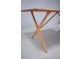Stunning midcentury Danish table with X legs. Hans Wegner design