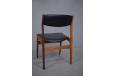 Rosewood Dining chairs with Black vinyl seats | NOVA - view 6