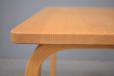 Solid beech side lounge table, Danish design