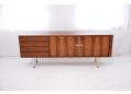 Rare rosewood short sideboard designed by Henry W Klein