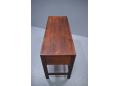 Slender body consol table in vintage rosewood, ideal for a hall table