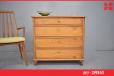 Antique solid elm timber chest of drawers | 1850s - view 1