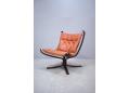 Rybo, Norway produced FALCON chair in tan leather.