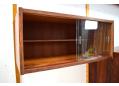 PS-system glass display cabinet with sliding doors