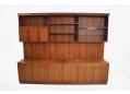 Large wall unit in rosewood made in Denmark for sale.