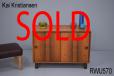 Vintage rosewood bedside or hall cabinet in rosewod | Kai Kristiansen - view 1