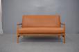 Edvard Kindt-larsen vintage 2 seat sofa model FD117 with leather upholstery - view 2