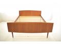 Standard English sized double bed with teak frame made in Denmark.